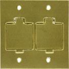 Espelho Placa P/Piso Metal 4X4 2 Tomada Teleb Stampla