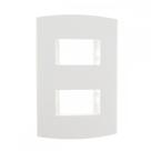 Espelho Placa Peesa Alfa P1504 4X2 2Modulo Dist.Branco Espelho Placa Peesa Alfa P1504 4X2 2Modulo Dist.Branco
