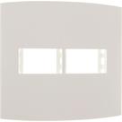 Espelho Placa Peesa Alfa P1522 4X4 2Modulo Branco