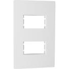 Espelho Placa Peesa Una Max P1704 4X2 2Mod Dist.Branco
