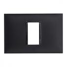 Espelho Placa Pial Plus+ Preto 4X2 1Mod.Horz 8501Pt