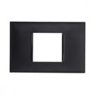 Espelho Placa Pial Plus+ Preto 4X2 2Mod 618502Pt