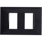 Espelho Placa Pial Plus+ Preto 4X2 2Mod.Dist 8506Pt Espelho Placa Pial Plus+ Preto 4X2 2Mod.Dist 8506Pt
