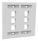 Espelho Plano 4x4 p/ RJ45 c/ 6 Posições FURUKAWA 35050046