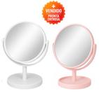 Espelho Portátil de Mesa Redondo Design Moderno Base Estável Maquiagem Penteadeira Skincare Espelho Portátil de Mesa Redondo Design Moderno Base Estável Maquiagem Penteadeira Skincare