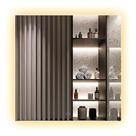 Espelho Quadrado 60x60cm com LED Indireto Touch Screen Branco Neutro