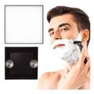 Espelho Quadrado Com Ventosa 14cm Barba Chuveiro Box Preto