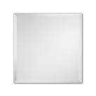 Espelho Quadrado para Banheiro Bisotado 40cm X 40cm Bordas Lapidadas e Chanfradas Reflexo sem Distorção Sala de Estar Quarto e Halls com Botão Francês