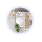 Espelho Redondo 60cm Led Decorativo Frio Iluminado Salao Branco