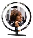Espelho Redondo Bancada 60cm Simples Iluminado 3leds Luxo -