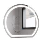Espelho Redondo com LED 45x50cm Touch Bivolt Moderno