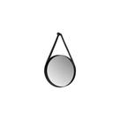 Espelho Redondo Decorativo 50 cm Com Alça Catania Preto Espelho Redondo Decorativo 50 cm Com Alça Catania Preto