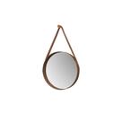 Espelho Redondo Decorativo 60 cm Com Alça Venezia Castanho Espelho Redondo Decorativo 60 cm Com Alça Venezia Castanho