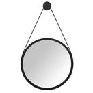 Espelho Redondo Decorativo Adnet Escandinavo com Alça de Material Sintético 54 cm Nix - Lyam Decor