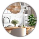 Espelho Redondo Decorativo De Vidro Lapidado - 60 X 60 CM Espelho Redondo Decorativo De Vidro Lapidado - 60 X 60 CM