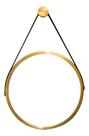 Espelho Redondo Decorativo Suspenso Alça 60cm Cores Premium -