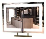 Espelho Retangular 50x70 Iluminado Led 3 Cores Bancada Duplo Espelho Retangular 50x70 Iluminado Led 3 Cores Bancada Duplo