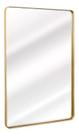 Espelho retangular 70x50cm moldura alumínio dourado