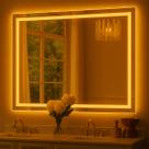 Espelho Retangular Jateado Led 60x150 Cm Corpo Inteiro