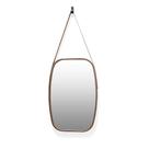 Espelho Retangular Moldura De Plastíco Rosê 65X43,5 Cm