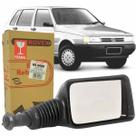 Espelho Retrovisor Direito Lado Passageiro Carona Fiat Uno 92 93 94 95 96 97 98 99 00 01 2/4 Portas Preto C/Controle