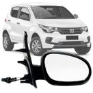 Espelho Retrovisor Direito Lado Passageiro Fiat Mobi 2017 2018 2019 2020 2021 2022 Regulagem Manual Preto