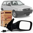 Espelho Retrovisor Direito Lado Passageiro Fiat Uno Fire mille Smart 2001 2002 2003 2004 2 Portas Regulagem Interna Manual retrátil externo