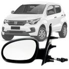 Espelho Retrovisor Esquerdo Lado Motorista Fiat Mobi 2017 2018 2019 2020 2021 2022 Regulagem Manual Preto