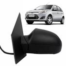 Espelho Retrovisor Externo Controle Manual com Capa Preto Liso Ford Fiesta Hatch e Sedan 2002 até 2014 Lado Direito - Metagal