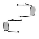 Espelho Retrovisor Ford F4000 1975 1976 Completo Plano - Par