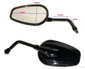 Espelho retrovisor GVS Mod.Harley para Vulcan 1500 preto