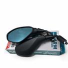 Espelho Retrovisor Modelo Bmw Fixo Para Honda Curto Lente Azul KRM