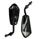 Espelho retrovisor premium mtx preto maximo p/yamaha (par)