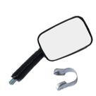 Espelho Retrovisor Quadrado Mini C/ Haste Preto Espelho Retrovisor Quadrado Mini C/ Haste Preto