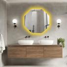 Espelho Sextavado Led SemMoldura60Cm