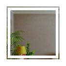 Espelho Touch Quadrado Jateado 90x90 Led Branco Com Fonte
