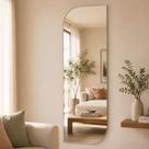 Espelho Vitta Corpo Inteiro Lopazzi Orgânico Polido Suporte 110x50cm Quarto Sala Hall Closet Lavabo