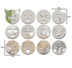 Espelhos Decorativos Acrílico Kit Emojis