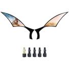 Espelhos retrovisores de motocicleta nifeida Black Blade para Harley