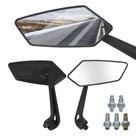 Espelhos Retrovisores Universais Pretos Para Motocicletas Cafe Racer YOSOLO Acessórios De Espelhos