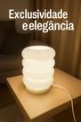 Espetacular Luminária Abajur De Mesa Lampada Led Quarto Moderna