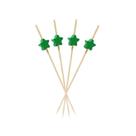 Espetinho Estrela Verde 12cm 500 Un Petisco Festa Buffet