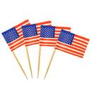 Espeto Bandeira Estados Unidos Eua Hambúrguer Festa 100 Un