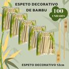Espeto desenhado de Bambu 12cm com 100 unid, Para Petisco, Lanches, doces GOLF