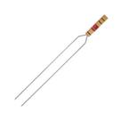 Espeto Duplo Churrasco P/ Assar Carne Linguiça Costela 55cm