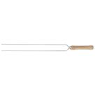 Espeto Duplo Para Churrasco 75Cm Aço Cromado Mor