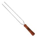 Espeto Duplo Para Churrasco 75cm em Aço DWS Cabo de Madeira