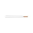 Espeto Duplo Para Churrasco Tramontina Com Lâmina Em Aço Inox E Cabo De Madeira 65 Cm Tramontina