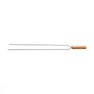 Espeto Duplo para Churrasco Tramontina com Lâmina em Aço Inox e Cabo de Madeira 85 cm Espeto Duplo para Churrasco Tramontina com Lâmina em Aço Inox e Cabo de Madeira 85 cm