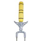 Espeto Duplo Zavi Grill de Inox para Carnes 68cm com Cabo de Madeira
